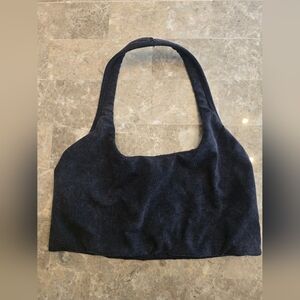 Free People Movement Halter Black Wash Sport Bra